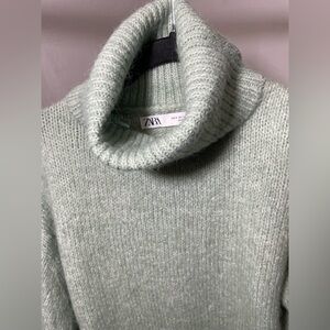 Zara Mint Turtleneck Sweater